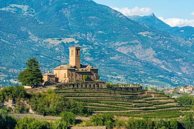 the majestic sarre castle castello reale di sarre in aosta valley